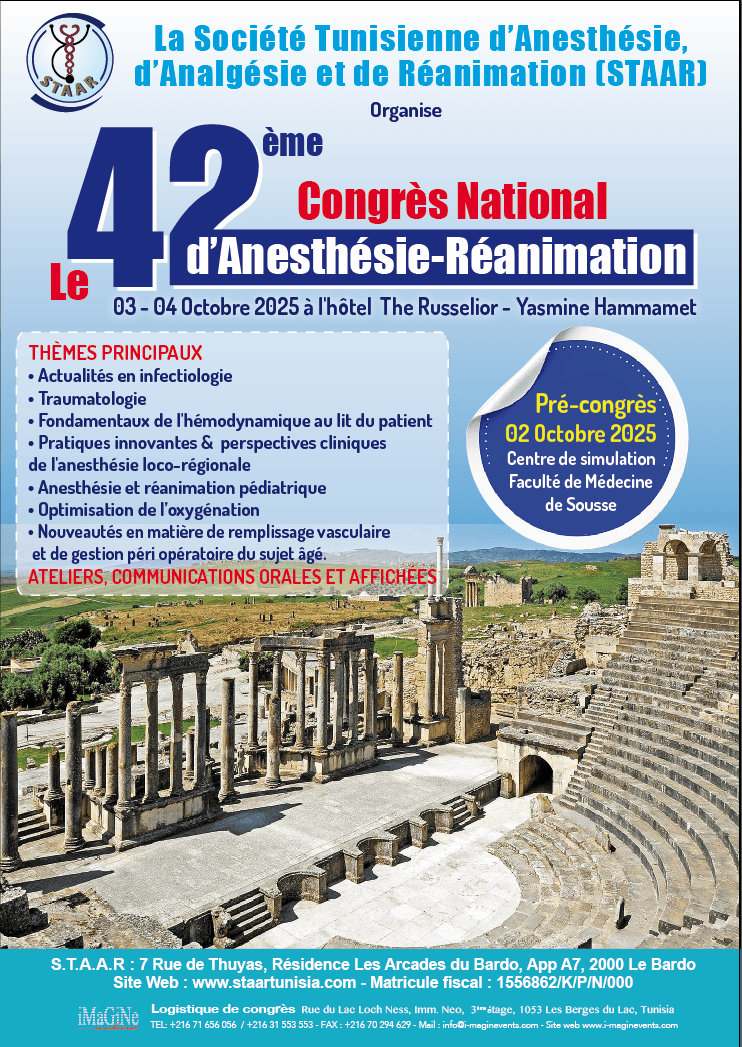 Affiche Officielle du 42ème Congrès STAAR 2025